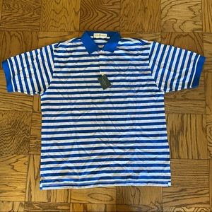 NWT Fairway & Greene Striped Golf Polo, XL